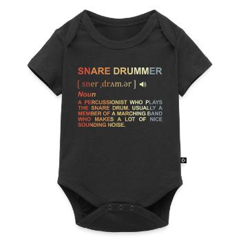 Percussionist Meaning - Baby Premium short-sleeve bodysuit - black - Front