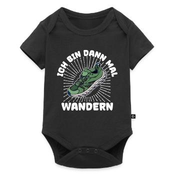 Wanderer Wandern Statement Klettern Naturliebhaber - Baby Premium Kurzarmbody - Schwarz - Vorne