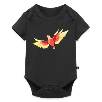 Bird hovering in the sky - Baby Premium short-sleeve bodysuit - black - Front