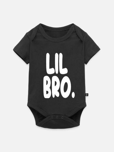 Lil Bro Statement-T-Shirt - Baby Premium Kurzarmbody - Schwarz