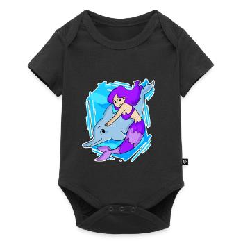Mermaid - Baby Premium short-sleeve bodysuit - black - Front