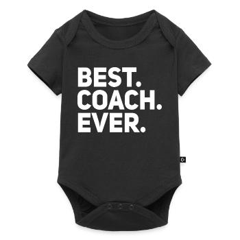 Best Coach Ever - Baby Premium short-sleeve bodysuit - black - Front