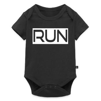 Courir - Body à manches courtes Premium Bébé - noir - Devant