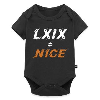 69=nice in roman numerals - Baby Premium short-sleeve bodysuit - black - Front