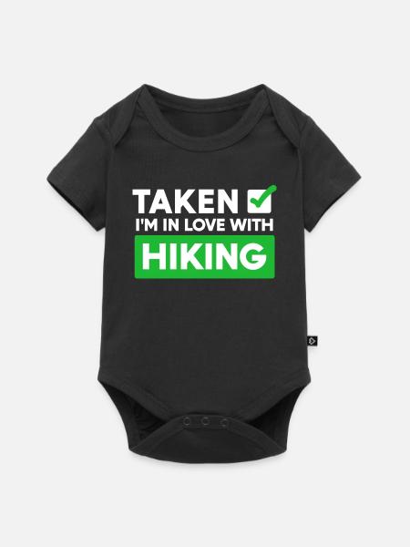Wanderer Statement Wanderung Wandern Bergwandern - Baby Premium Kurzarmbody - Schwarz