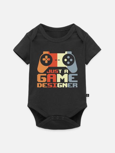 Videospiel Designer - Baby Premium Kurzarmbody - Schwarz