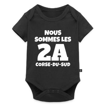 Corse, Corse-du-sud, je suis Corse, Ajaccio - Body à manches courtes Premium Bébé - noir - Devant