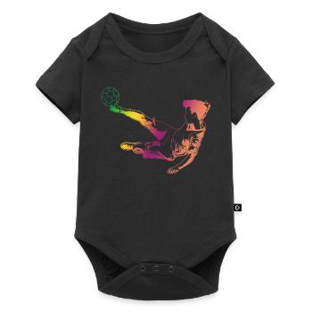 Croquis de football - Body à manches courtes Premium Bébé - noir - Devant