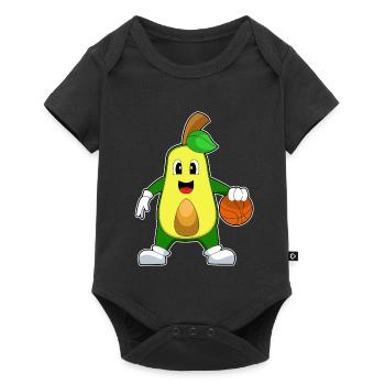 Avocado Basketball Player Basketball - Baby Premium short-sleeve bodysuit - black - Front