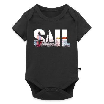 SAIL - Body à manches courtes Premium Bébé - noir - Devant