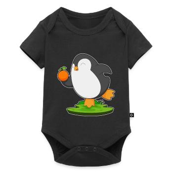 Orange Pingouin - Body à manches courtes Premium Bébé - noir - Devant