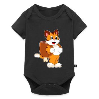 École de sac à dos Tiger Student - Body à manches courtes Premium Bébé - noir - Devant