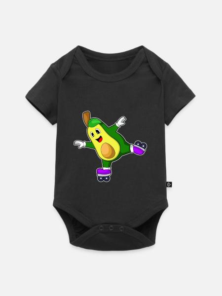 Avocado Inline skating Inline skates - Baby Premium Kurzarmbody - Schwarz