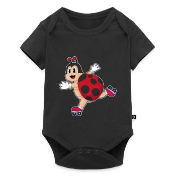 Patins en ligne Ladybug - Body à manches courtes Premium Bébé - noir - Devant