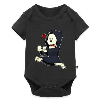 Skeleton Jogger Jogging Sport - Baby Premium short-sleeve bodysuit - black - Front