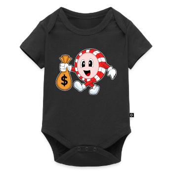 Jetons de poker poker - Body à manches courtes Premium Bébé - noir - Devant