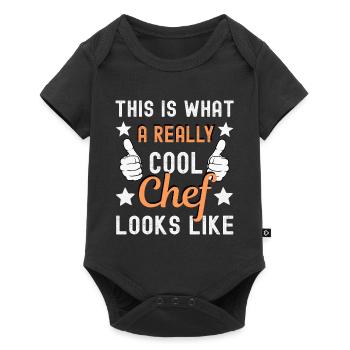 Chef Cuisinier Chef - Body à manches courtes Premium Bébé - noir - Devant