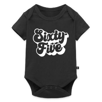 Sixty-five 65th Birthday Men Women 65 Years Old - Baby Premium short-sleeve bodysuit - black - Front
