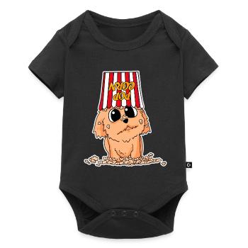 Popcorn Cinéma Chien Films Cinéma Soirée cinéma - Body à manches courtes Premium Bébé - noir - Devant