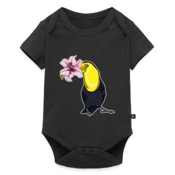 Lys toucan - Body à manches courtes Premium Bébé - noir - Devant