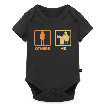 Me as a chess player - Baby Premium short-sleeve bodysuit - black - Front