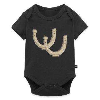 Horseshoe Impressionism - Baby Premium short-sleeve bodysuit - black - Front
