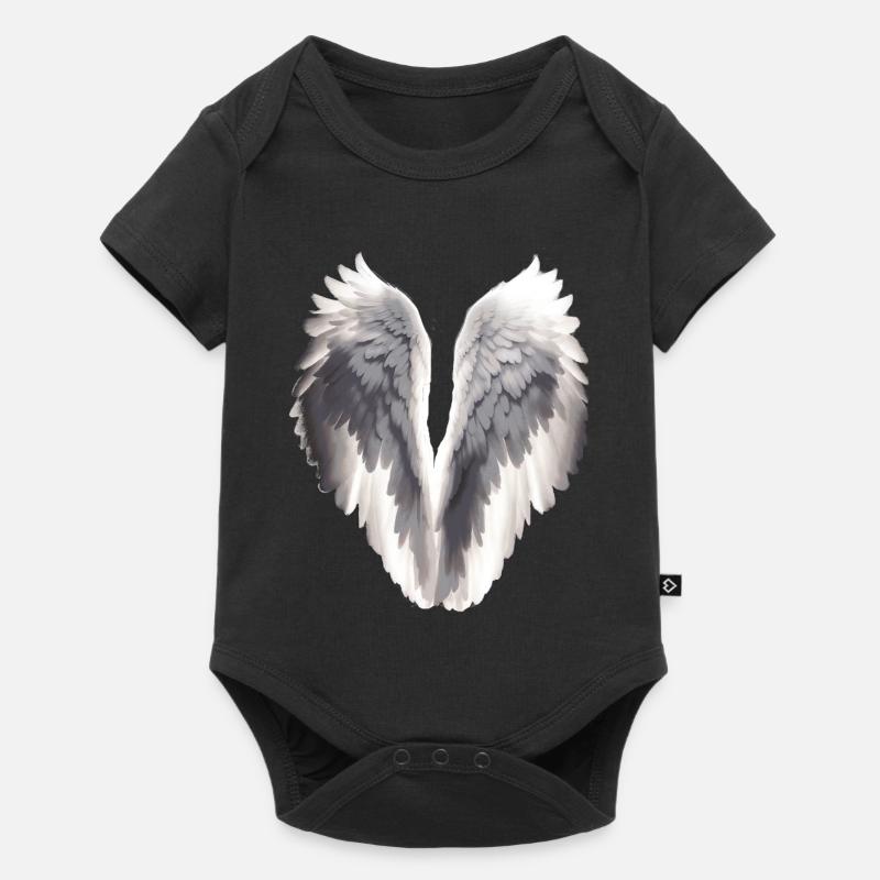 Ailes d’ange - Body à manches courtes Premium Bébé - noir