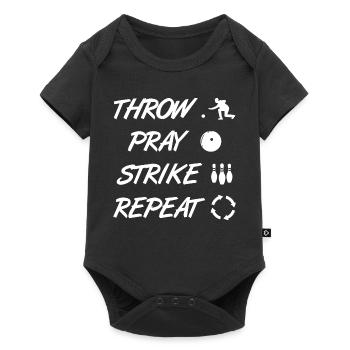 Funny bowler - Baby Premium short-sleeve bodysuit - black - Front
