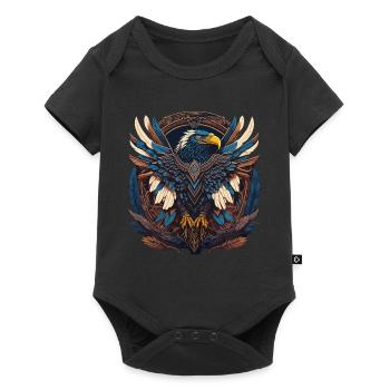 Native Native American Native American Falcon Animal - Baby Premium short-sleeve bodysuit - black - Front