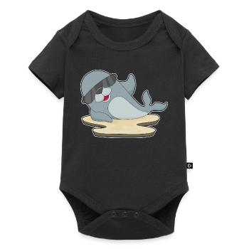 Seal Sunglasses - Baby Premium short-sleeve bodysuit - black - Front