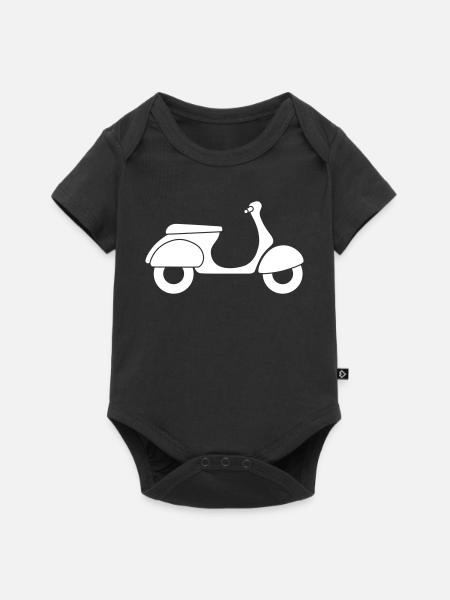 Roller Italien Symbol Urlaub Fan Vintage Retro Fun - Baby Premium Kurzarmbody - Schwarz