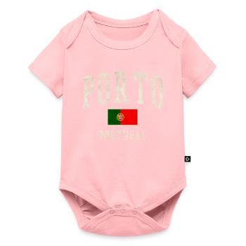 Porto Portugal Vintage Print - Baby Premium short-sleeve bodysuit - rose - Front
