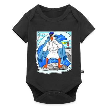 Muscles Seagull Sea North Sea Cadeau - Body à manches courtes Premium Bébé - noir - Devant