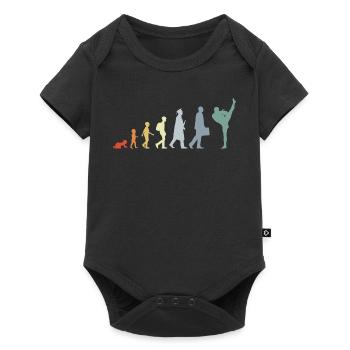 Vintage Kickboxing Evolution - Baby Premium short-sleeve bodysuit - black - Front