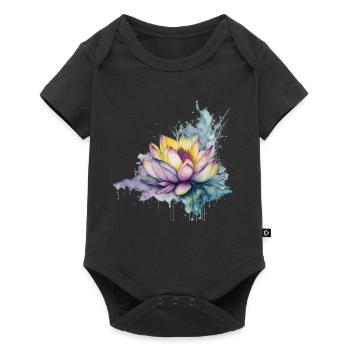 Lotus - Body à manches courtes Premium Bébé - noir - Devant