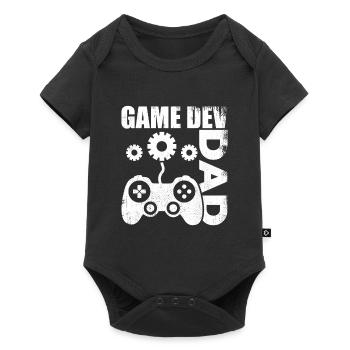 Game Developer Dad - Baby Premium short-sleeve bodysuit - black - Front