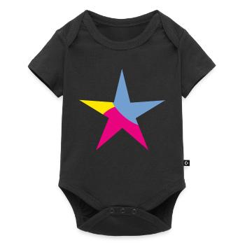 STAR. STARS. STAR. FEAST. ANNIVERSARY. CHRISTMAS - Baby Premium short-sleeve bodysuit - black - Front