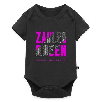 Zahlen Queen - Baby Premium Kurzarmbody - Schwarz - Vorne