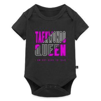 Reine du taekwondo - Body à manches courtes Premium Bébé - noir - Devant