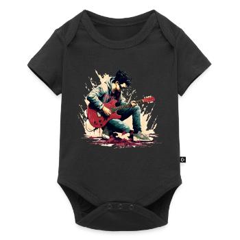 Guitarist - Baby Premium short-sleeve bodysuit - black - Front
