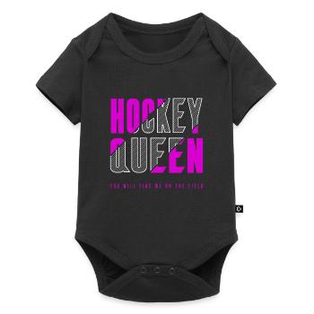 Hockey Queen - Baby Premium short-sleeve bodysuit - black - Front