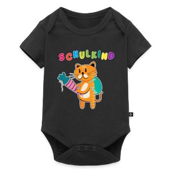 Schulkind Einschulung | Schulanfang ABC-Schütze - Baby Premium Kurzarmbody - Schwarz - Vorne
