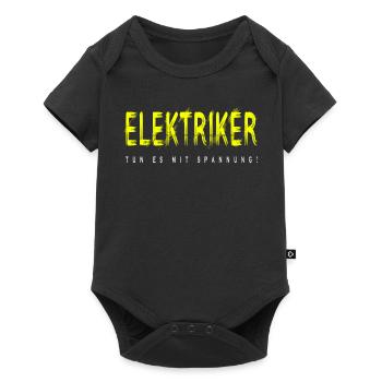Elektriker Handwerker Design - Baby Premium Kurzarmbody - Schwarz - Vorne