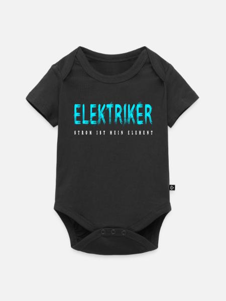 Elektriker Handwerker Design - Baby Premium Kurzarmbody - Schwarz