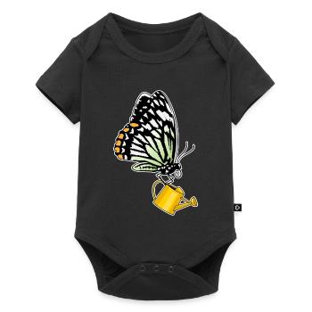 Arrosoir à papillons - Body à manches courtes Premium Bébé - noir - Devant