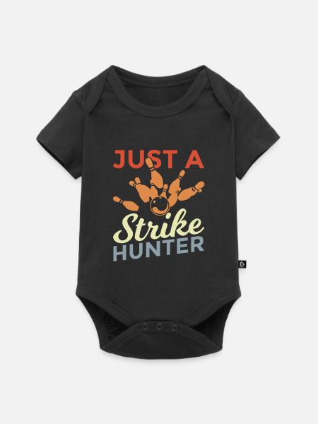 Bowlingspieler - Baby Premium Kurzarmbody - Schwarz