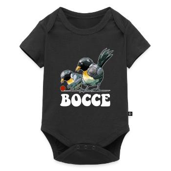 Un joueur de pétanque dit Ball Bird avec Jack Bocci - Body à manches courtes Premium Bébé - noir - Devant