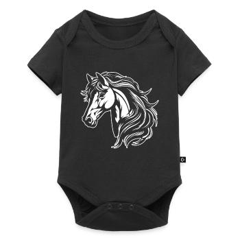 Horse Tattoo Horse Riding Girl Magic Magical - Baby Premium short-sleeve bodysuit - black - Front