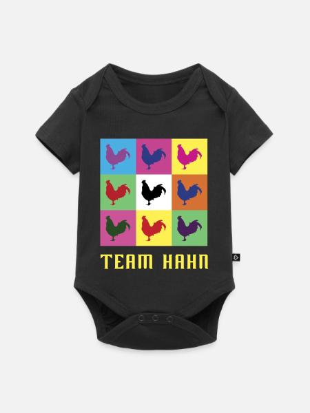 Team Hahn - Baby Premium Kurzarmbody - Schwarz