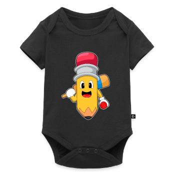 Pencil Cricket Cricket Bats - Baby Premium short-sleeve bodysuit - black - Front